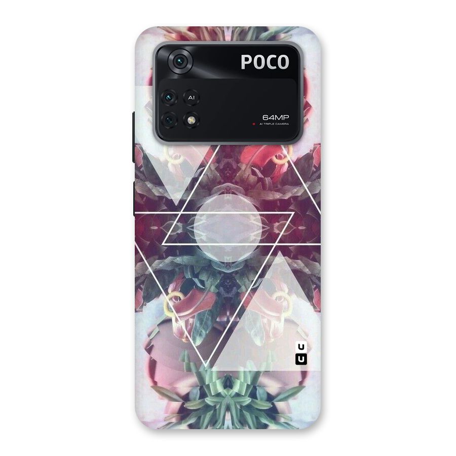 Floral Triangle Back Case for Poco M4 Pro 4G