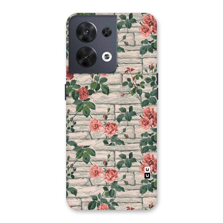 Floral Wall Design Back Case for Oppo Reno8 5G