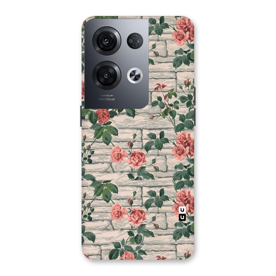 Floral Wall Design Back Case for Oppo Reno8 Pro 5G