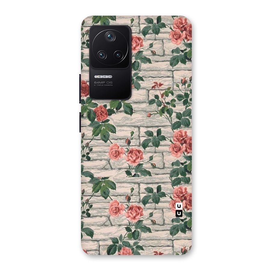 Floral Wall Design Back Case for Poco F4 5G