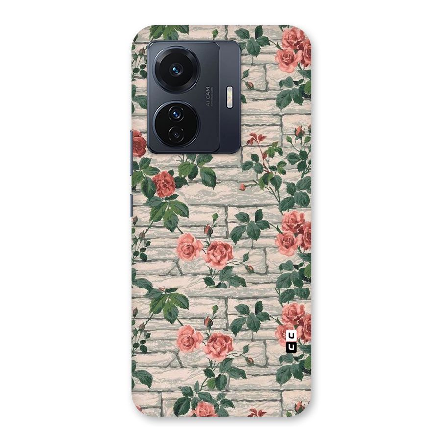 Floral Wall Design Back Case for Vivo T1 Pro