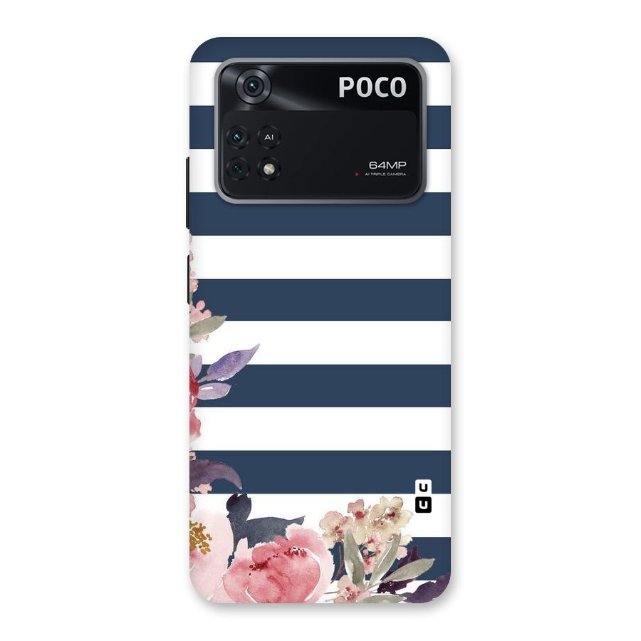 Floral Water Art Back Case for Poco M4 Pro 4G