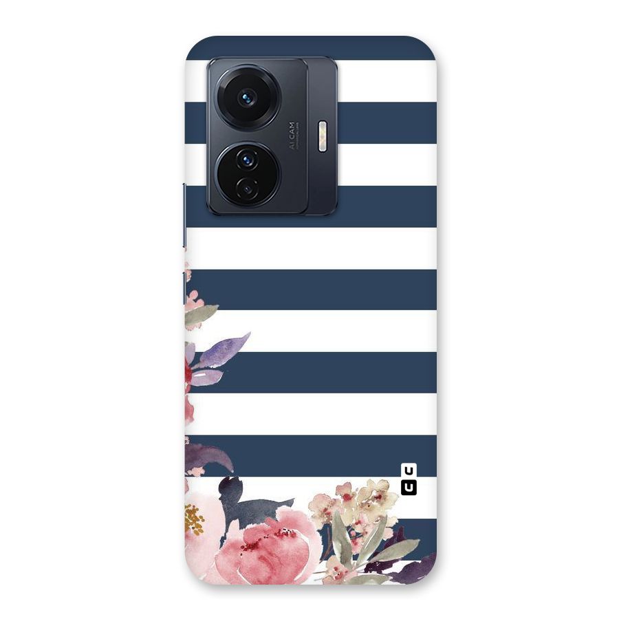 Floral Water Art Back Case for Vivo T1 Pro