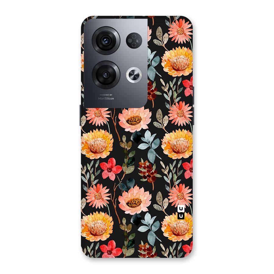 Florals Wonderful Pattern Back Case for Oppo Reno8 Pro 5G