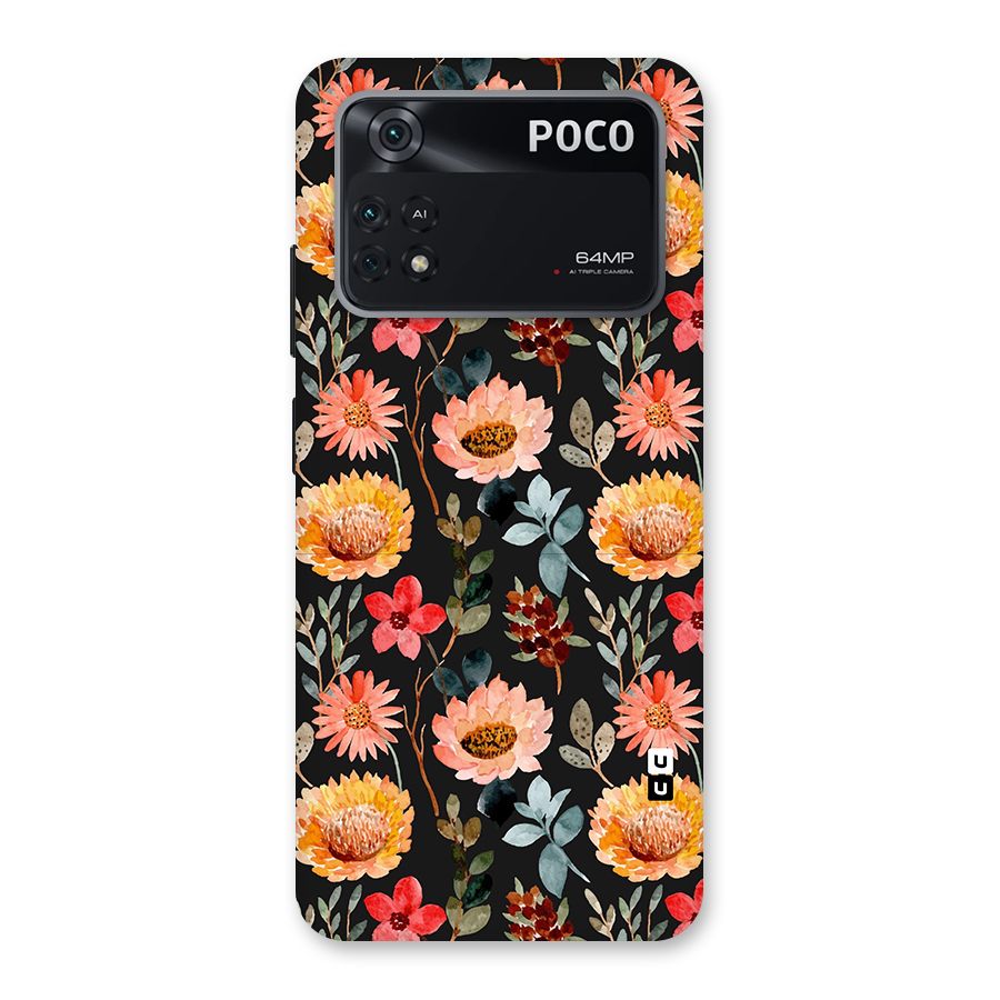 Florals Wonderful Pattern Back Case for Poco M4 Pro 4G