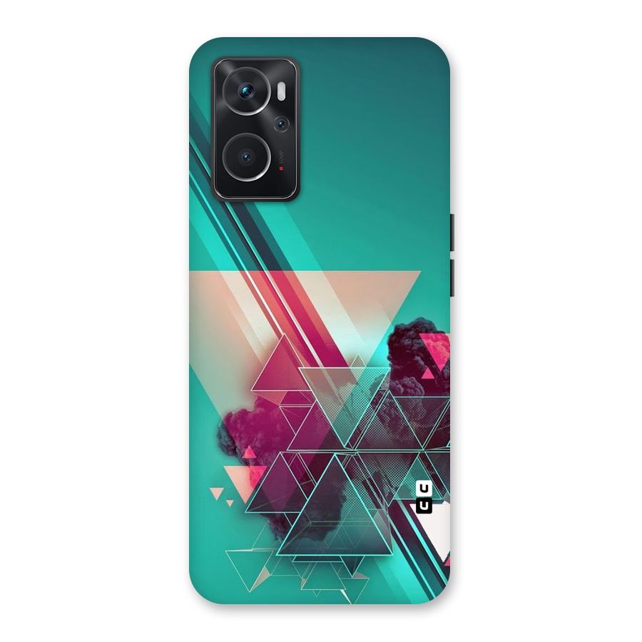 Floroscent Abstract Back Case for Oppo K10 4G