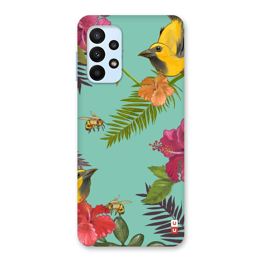 Flower Bird and Bee Back Case for Galaxy A23