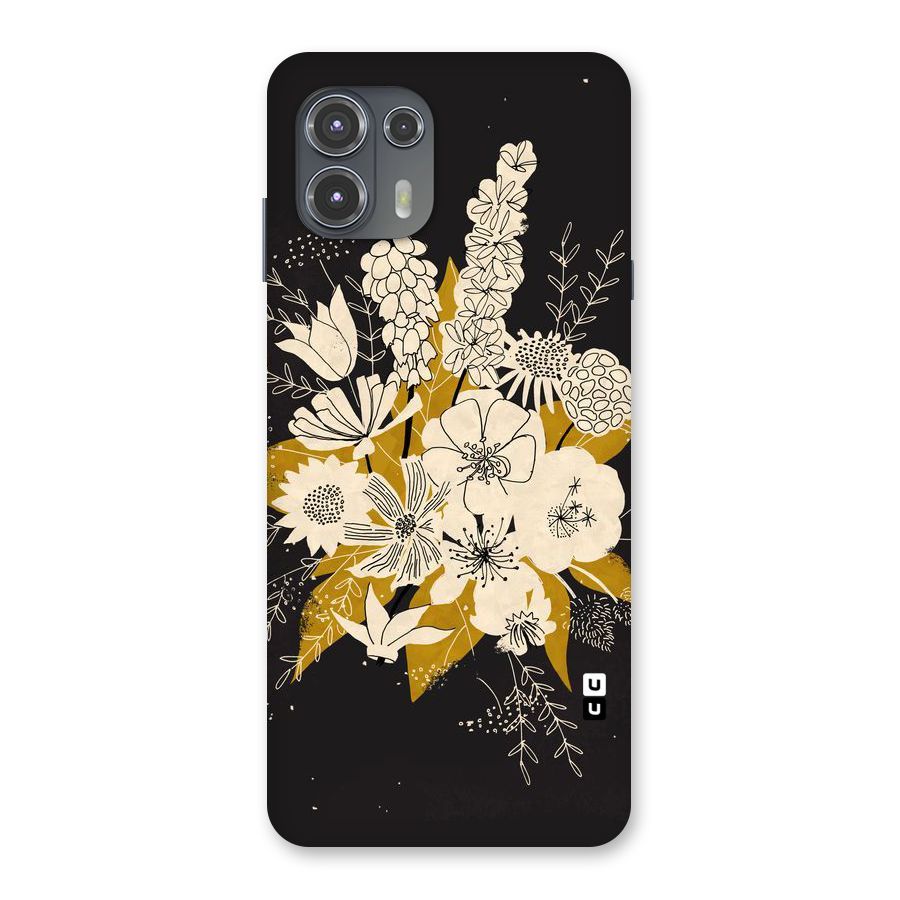 Flower Drawing Back Case for Motorola Edge 20 Fusion