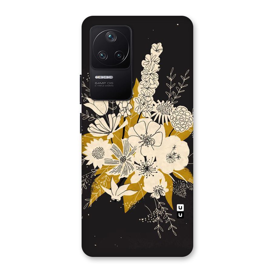 Flower Drawing Back Case for Poco F4 5G