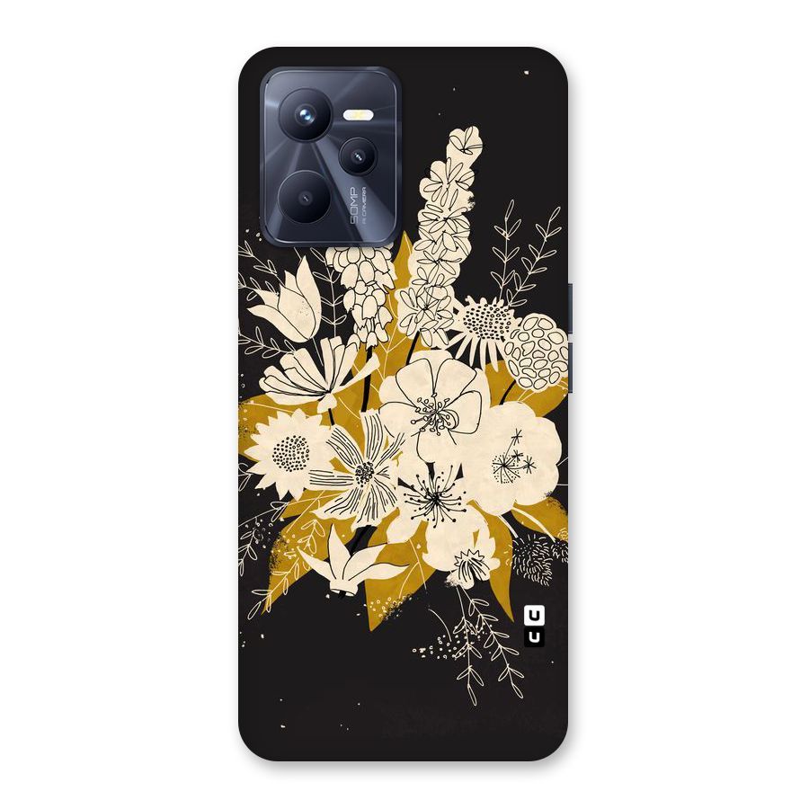 Flower Drawing Back Case for Realme C35