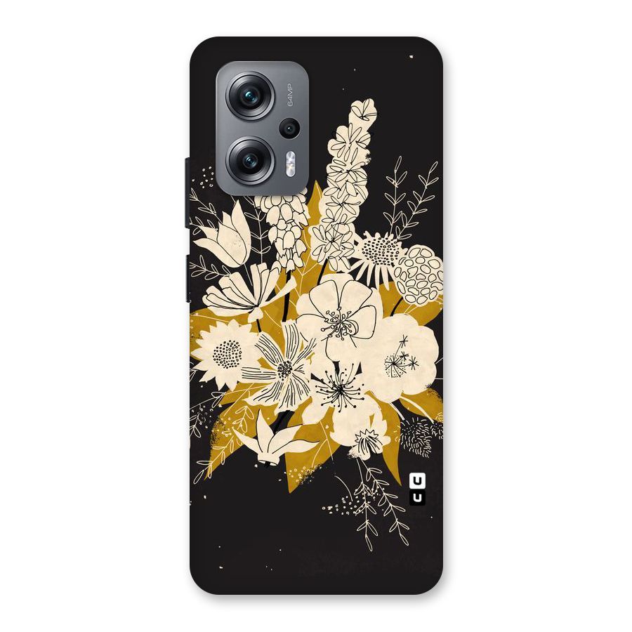 Flower Drawing Back Case for Redmi K50i
