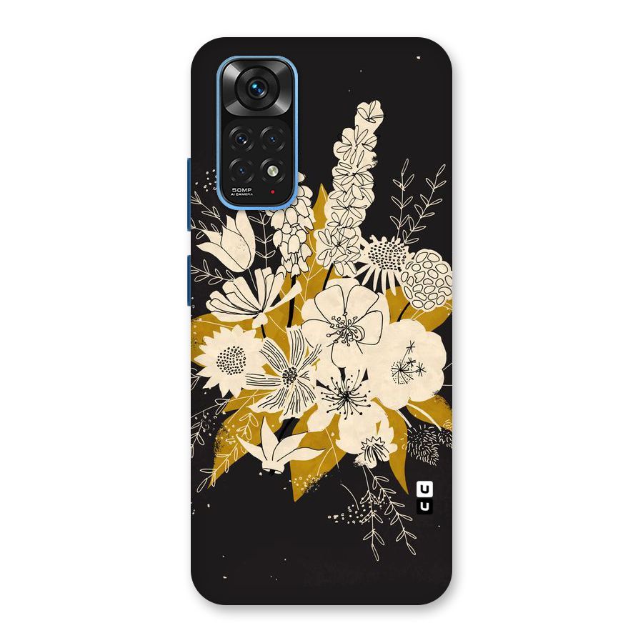 Flower Drawing Back Case for Redmi Note 11S