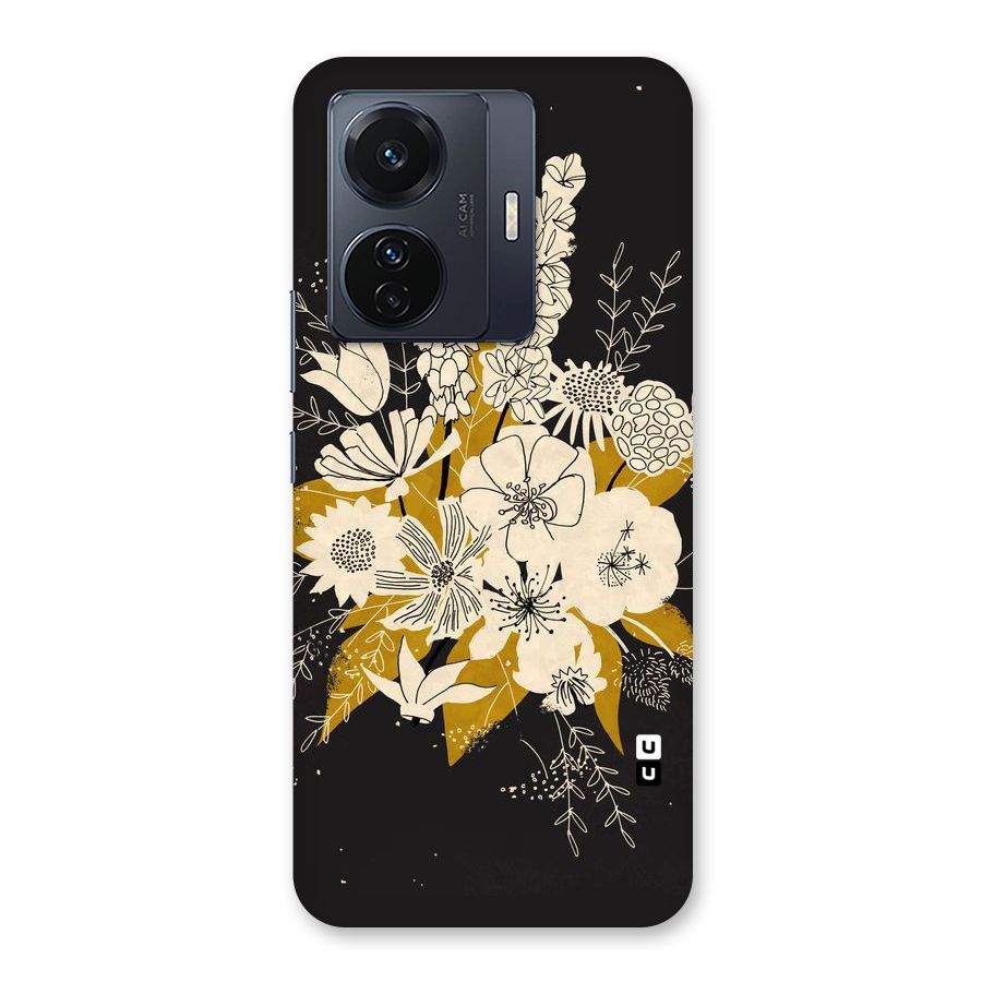 Flower Drawing Back Case for Vivo T1 Pro