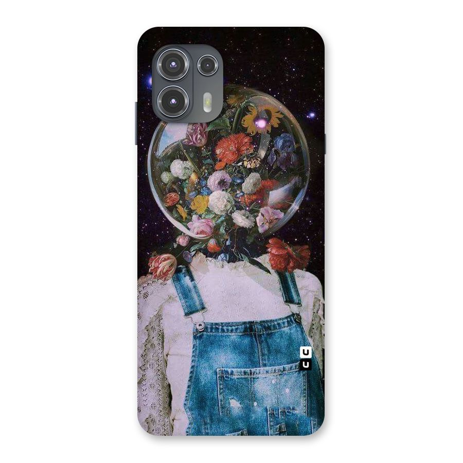 Flower Face Back Case for Motorola Edge 20 Fusion