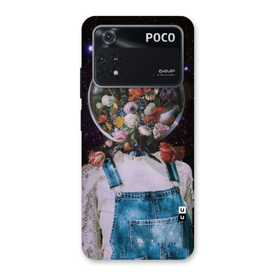 Flower Face Back Case for Poco M4 Pro 4G