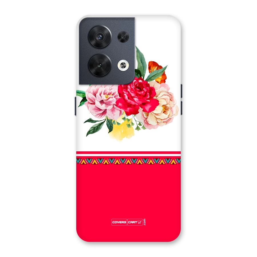 Flower Fusion Back Case for Oppo Reno8 5G