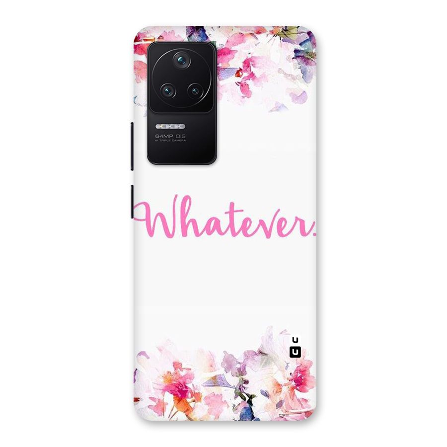 Flower Whatever Back Case for Poco F4 5G
