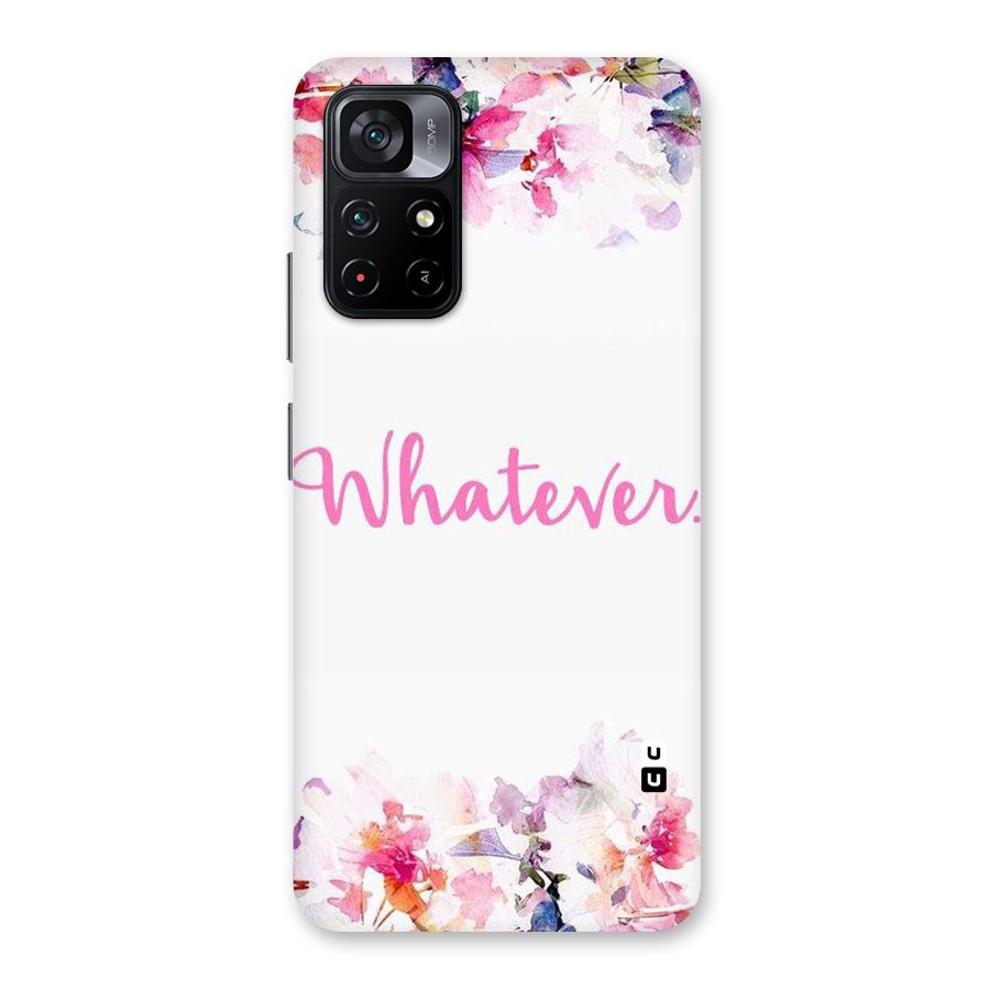 Flower Whatever Back Case for Poco M4 Pro 5G