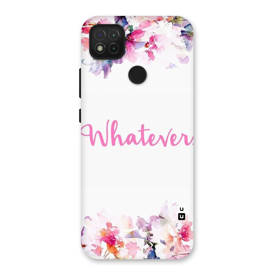 Flower Whatever Back Case for Redmi 9 Activ