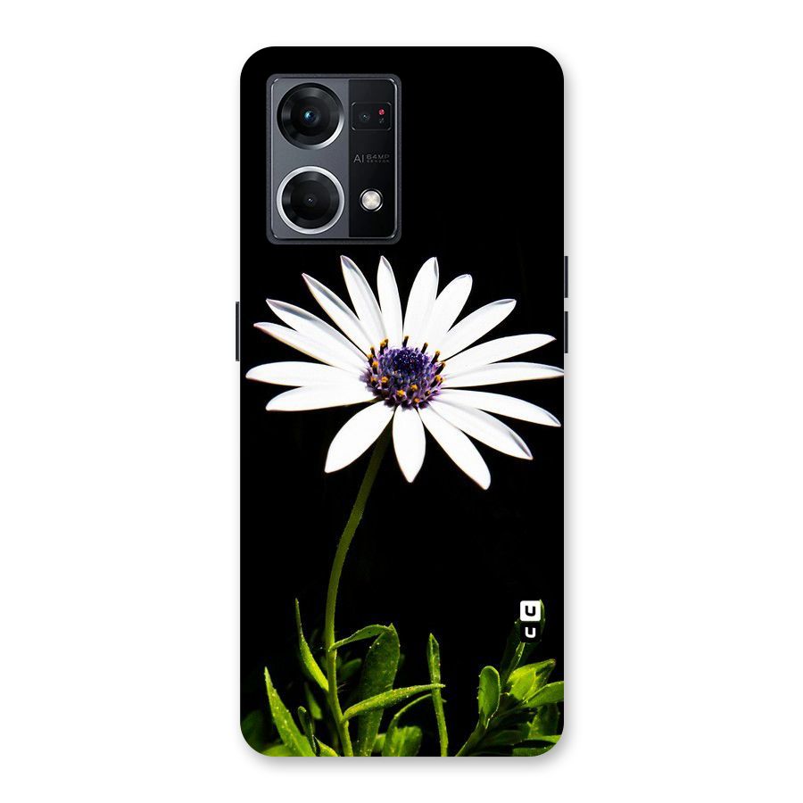 Flower White Spring Glass Back Case for Oppo F21 Pro 5G