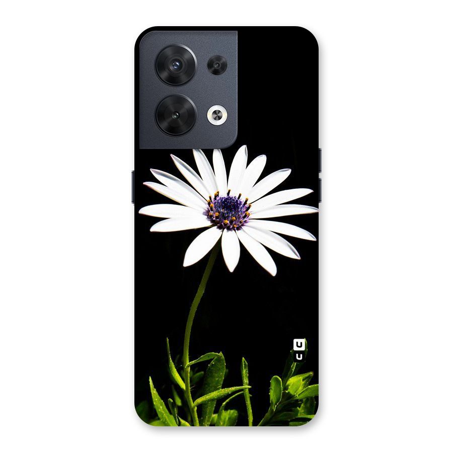 Flower White Spring Back Case for Oppo Reno8 5G