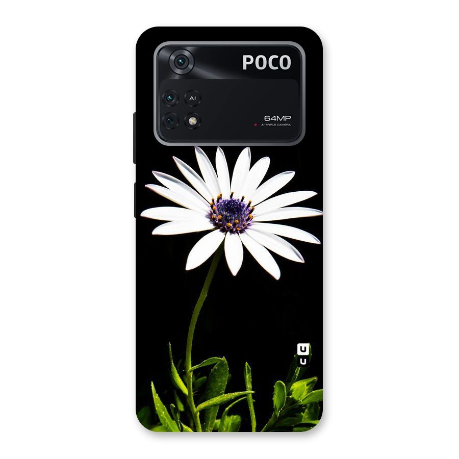 Flower White Spring Back Case for Poco M4 Pro 4G