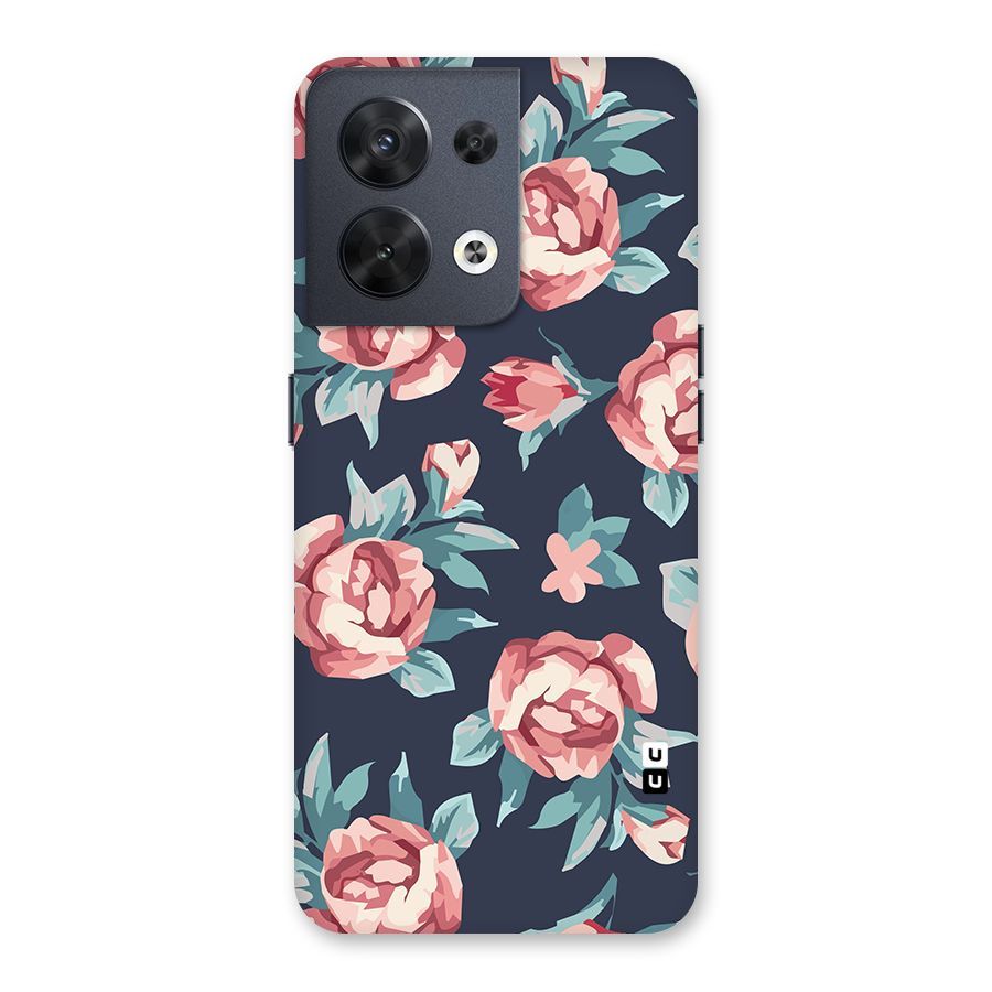 Flowers Painting Back Case for Oppo Reno8 5G