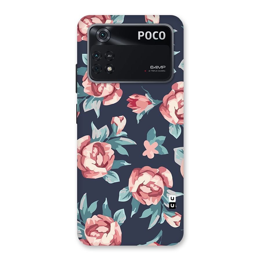 Flowers Painting Back Case for Poco M4 Pro 4G