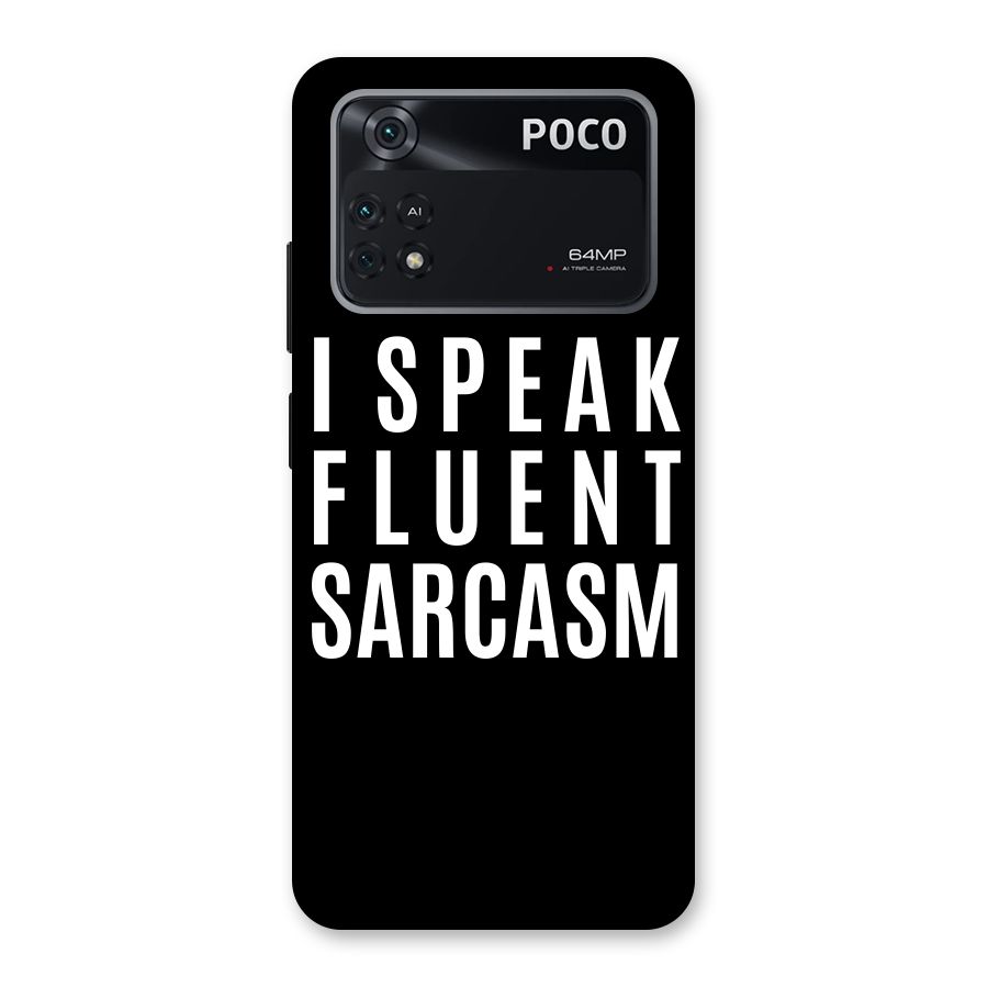 Fluent Sarcasm Back Case for Poco M4 Pro 4G