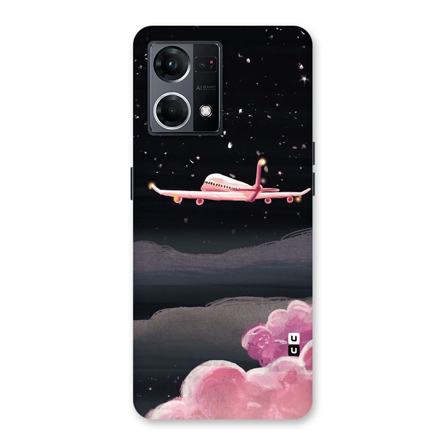 Fly Pink Glass Back Case for Oppo F21 Pro 5G