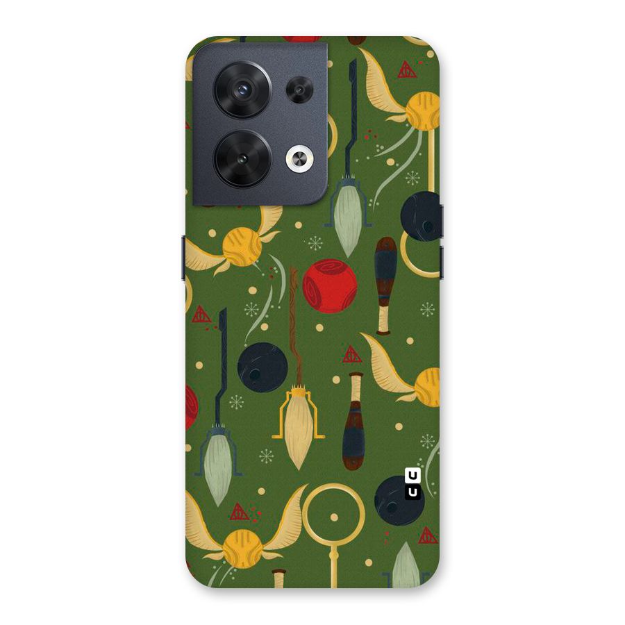 Flying Ball Pattern Back Case for Oppo Reno8 5G