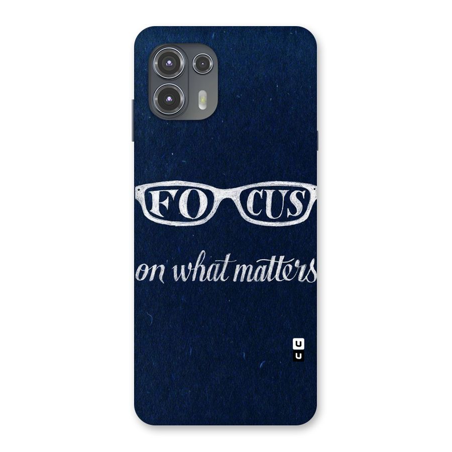 Focus Matters Back Case for Motorola Edge 20 Fusion