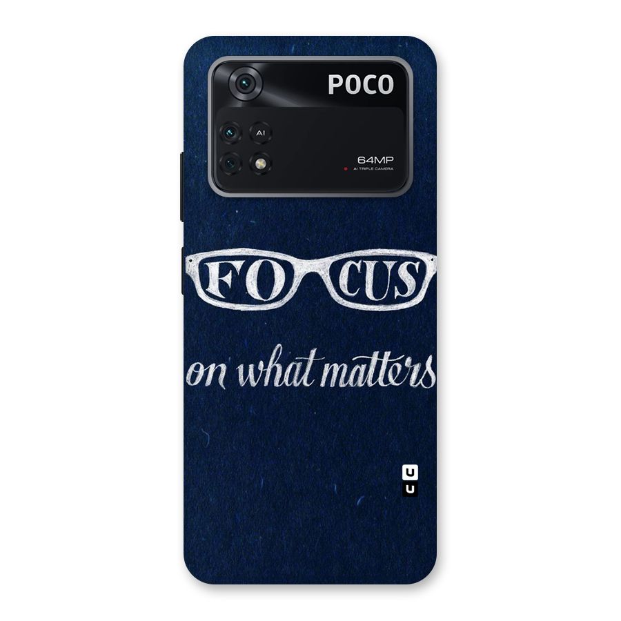 Focus Matters Back Case for Poco M4 Pro 4G