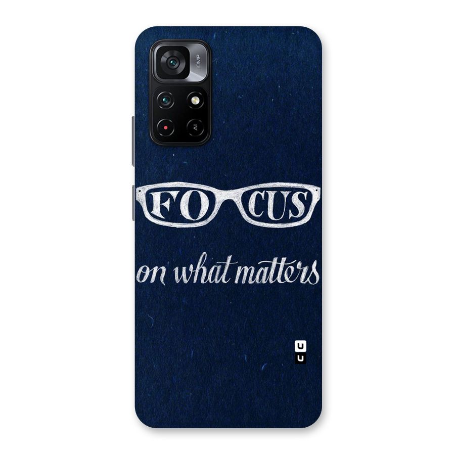 Focus Matters Back Case for Poco M4 Pro 5G