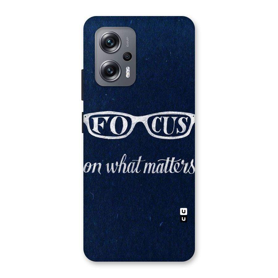 Focus Matters Back Case for Redmi K50i