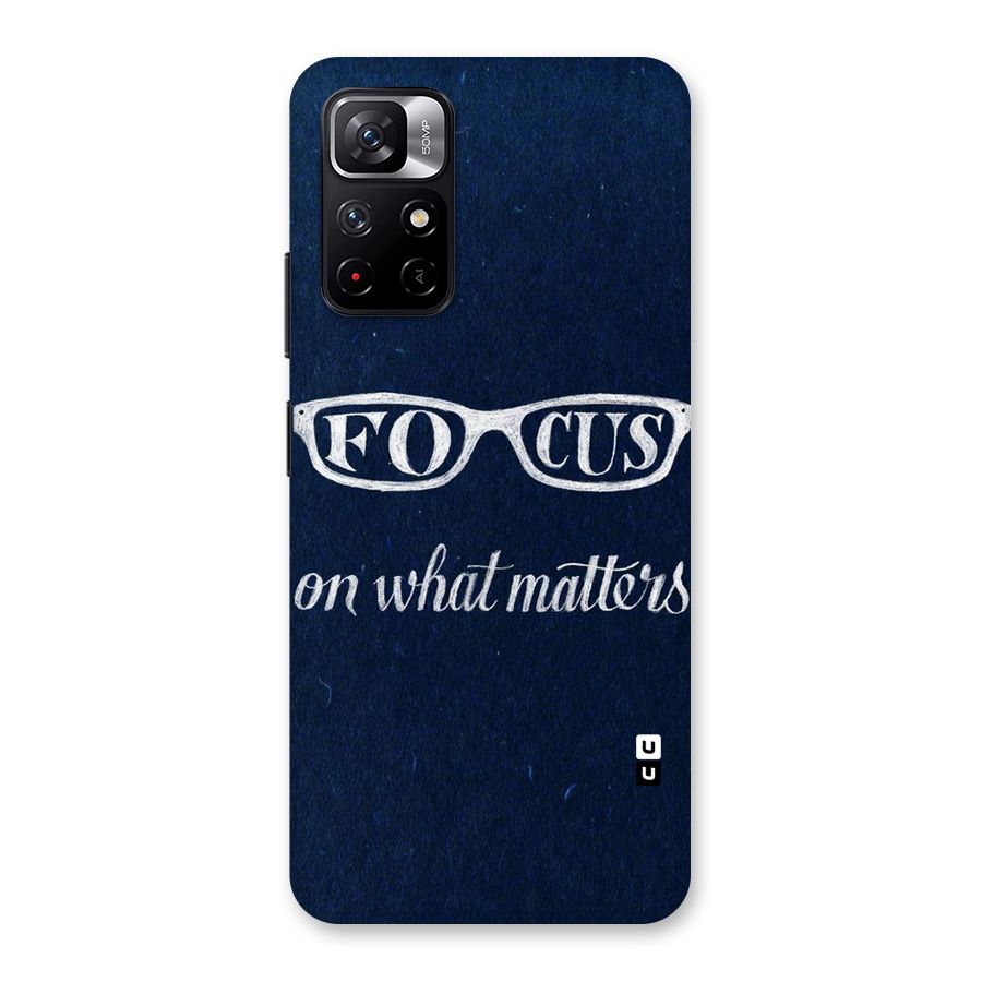 Focus Matters Back Case for Redmi Note 11T 5G