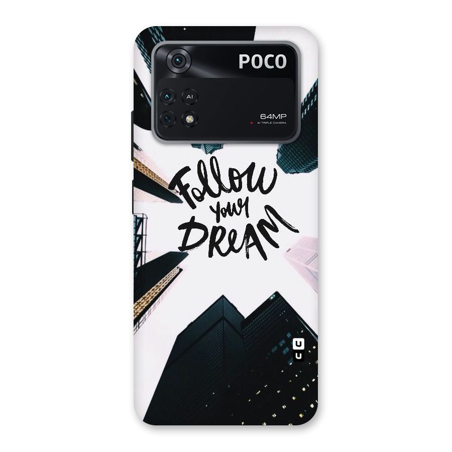 Follow Dream Back Case for Poco M4 Pro 4G