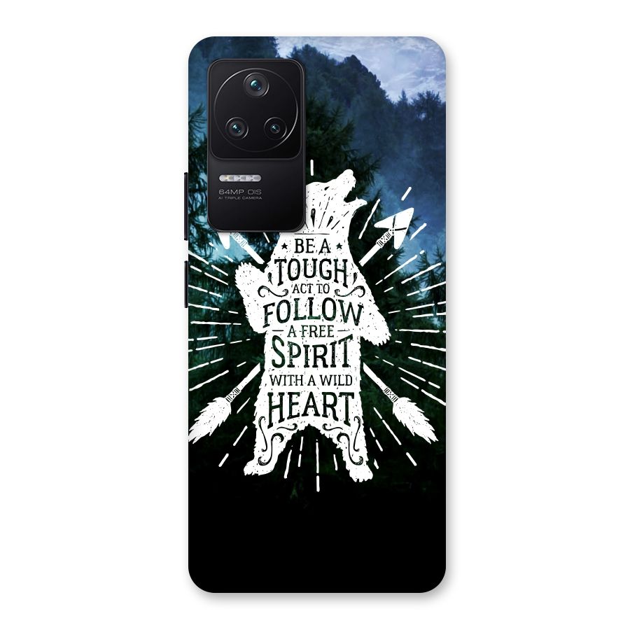 Follow Spirit Heart Back Case for Poco F4 5G
