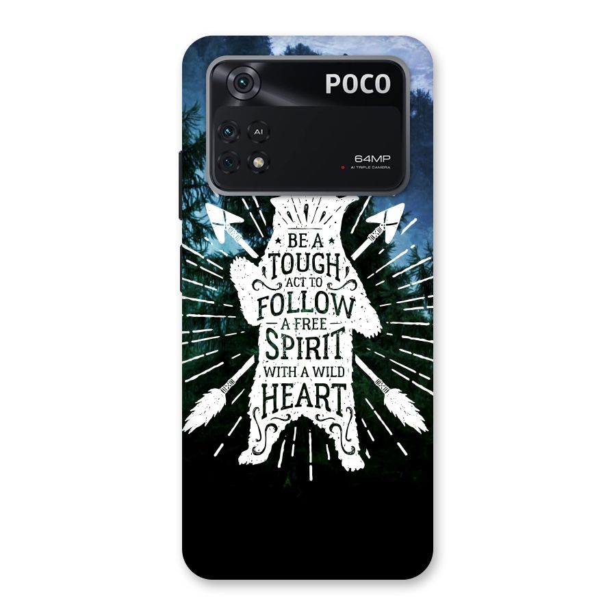 Follow Spirit Heart Back Case for Poco M4 Pro 4G