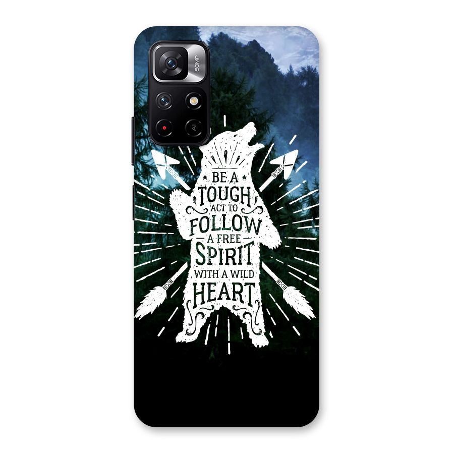 Follow Spirit Heart Back Case for Redmi Note 11T 5G