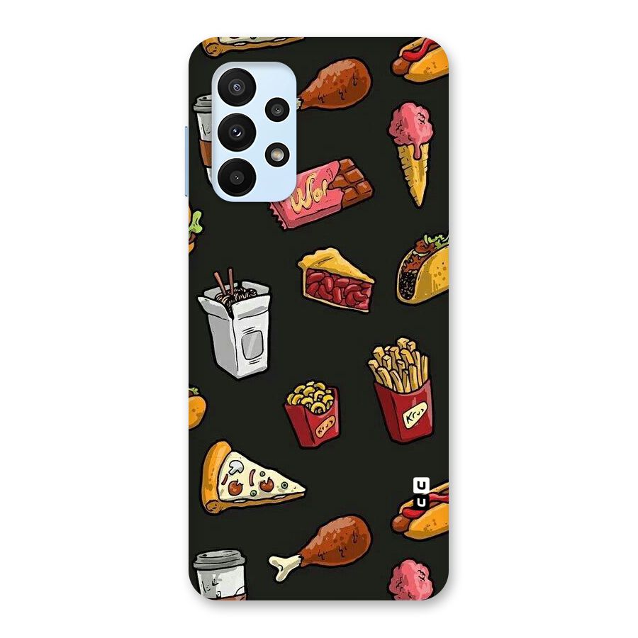 Foodie Pattern Back Case for Galaxy A23
