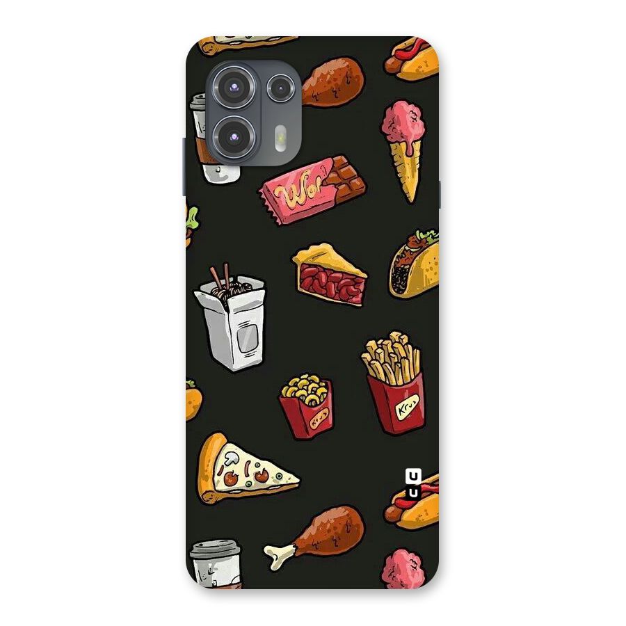 Foodie Pattern Back Case for Motorola Edge 20 Fusion