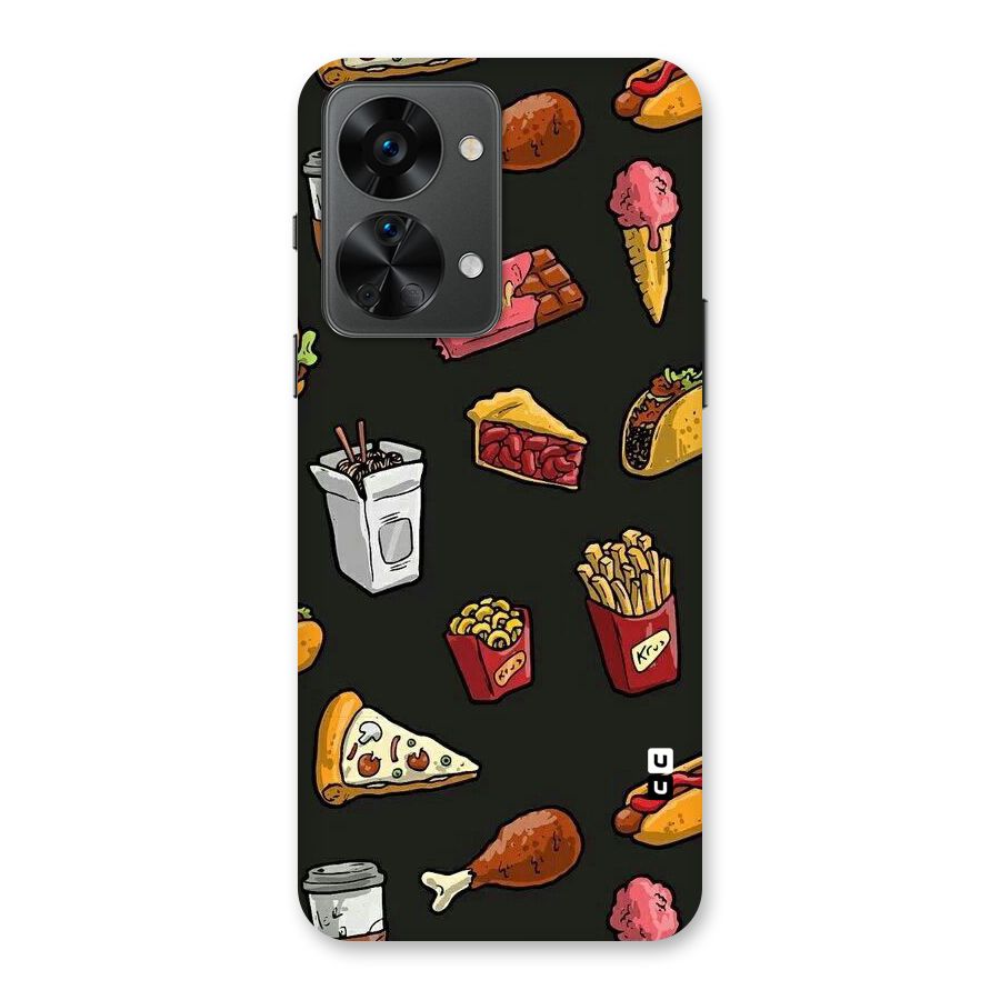Foodie Pattern Back Case for OnePlus Nord 2T