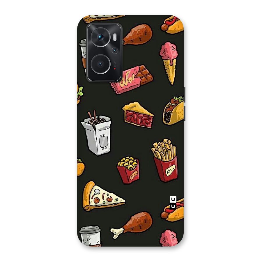 Foodie Pattern Back Case for Oppo K10 4G