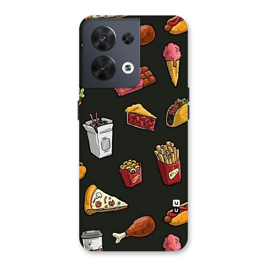 Foodie Pattern Back Case for Oppo Reno8 5G