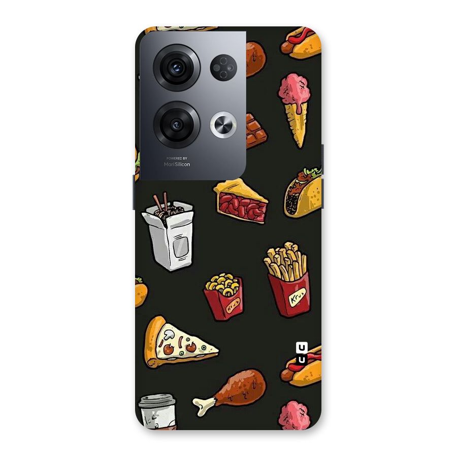 Foodie Pattern Back Case for Oppo Reno8 Pro 5G
