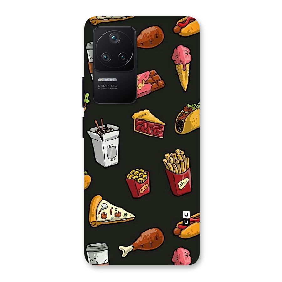 Foodie Pattern Back Case for Poco F4 5G