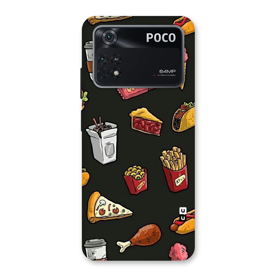 Foodie Pattern Back Case for Poco M4 Pro 4G