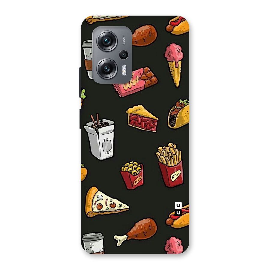 Foodie Pattern Back Case for Redmi K50i
