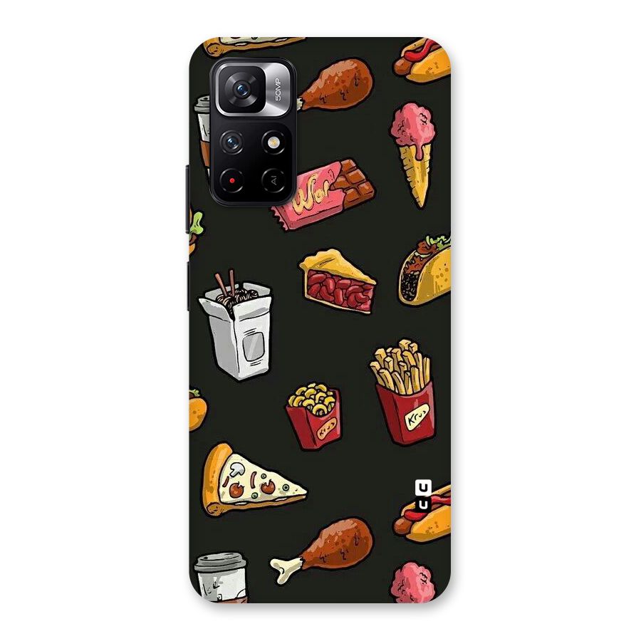Foodie Pattern Back Case for Redmi Note 11T 5G